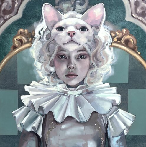 Gatofìlica II van Gema Alvaro, Schilderij te koop op Singulart