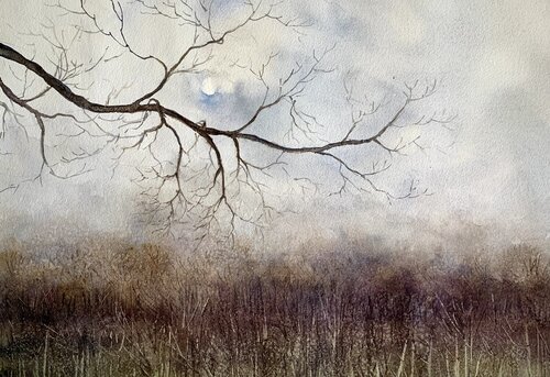 Morgengrauen van Jelena Nemeth, Werk op papier te koop op Singulart