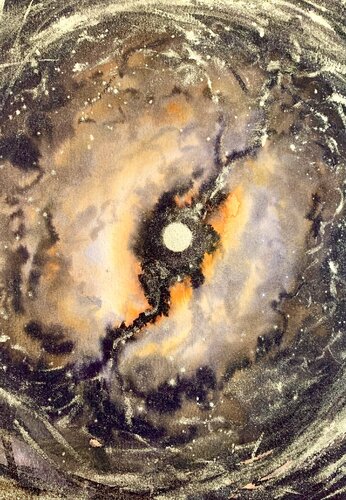 Gebuht von der Universum von Jelena Nemeth, Werk auf Papier kaufen auf Singulart