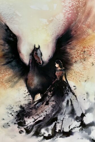 Pegasus by Jelena Nemeth, Painting for Sale on Singulart