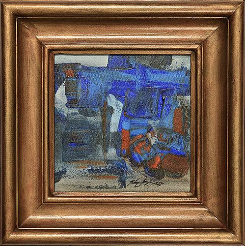 Blue City Rush di Johan Peter Remesch von Smola, Pittura in vendita su Singulart