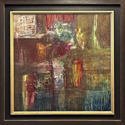 Colorful City Suburb van Johan Peter Remesch von Smola, Schilderij te koop op Singulart