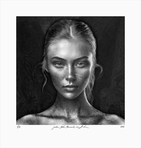 Julie – Tattooed by Nature in your Soul di Johan Peter Remesch von Smola, Stampa in vendita su Singulart