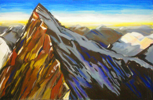 Bernese Alps Piek von Martin Andreas Kuster, Malerei kaufen auf Singulart