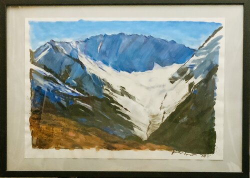 Swiss Alps Study 2 van Martin Andreas Kuster, Schilderij te koop op Singulart