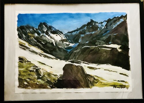 Swiss Alps Study 6 von Martin Andreas Kuster, Malerei kaufen auf Singulart