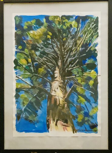 Stately Pine. by Martin Andreas Kuster, Painting for Sale on Singulart
