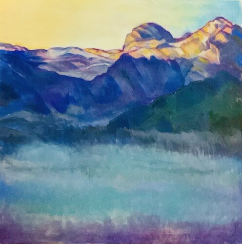 Plaine Morte par Martin Andreas Kuster, Peinture en vente sur Singulart