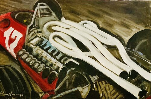 1969 Ferrari di Martin Andreas Kuster, Pittura in vendita su Singulart