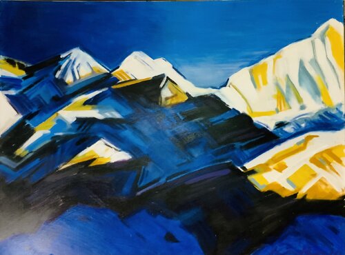 French Alps van Martin Andreas Kuster, Schilderij te koop op Singulart