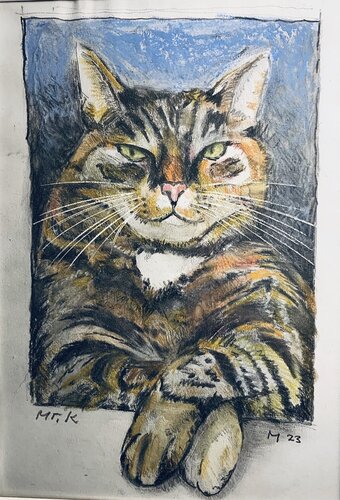 Mr. Cat van Martin Andreas Kuster, Tekening te koop op Singulart