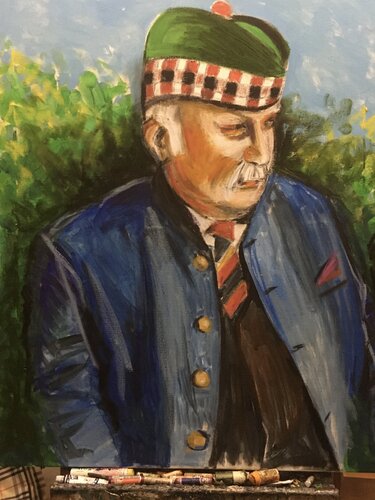 A Scotsman di Martin Andreas Kuster, Pittura in vendita su Singulart