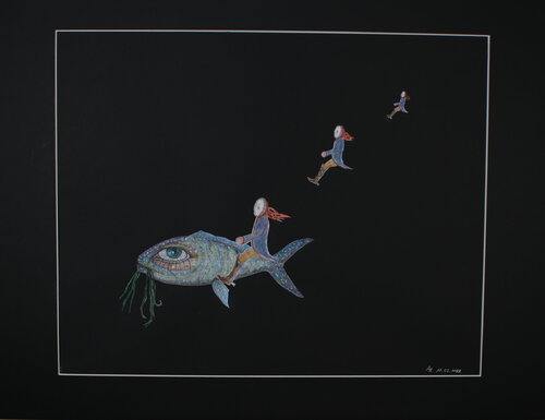 Vergänglichkeit der Zeit by Alexandra Zeillinger (DisegniSandra), 종이 for Sale on Singulart