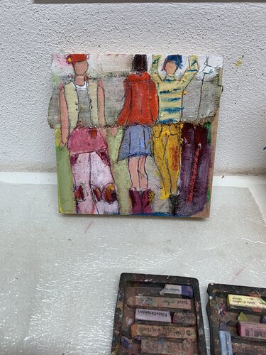 Pausenhof di Caroline Nowecki, Pittura in vendita su Singulart