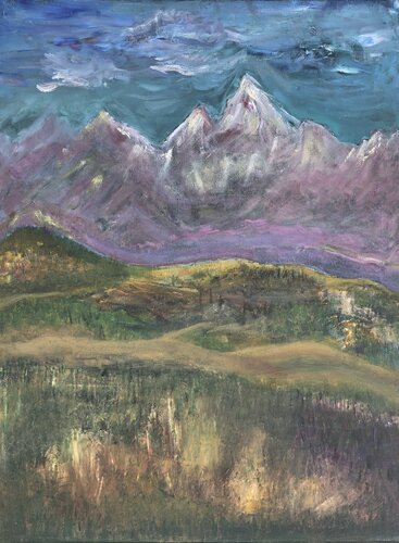 "Mountains Valley" von Gergana Brown, Malerei kaufen auf Singulart