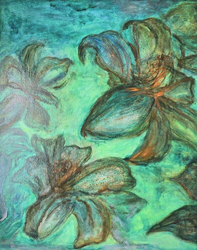 "Peacefully Yours" de Gergana Brown, Pintura a la venta en Singulart