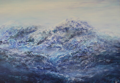 Hazy Mountains von Ulrike Schmelter, Malerei kaufen auf Singulart