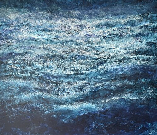 Oceanic Vibes von Ulrike Schmelter, Malerei kaufen auf Singulart