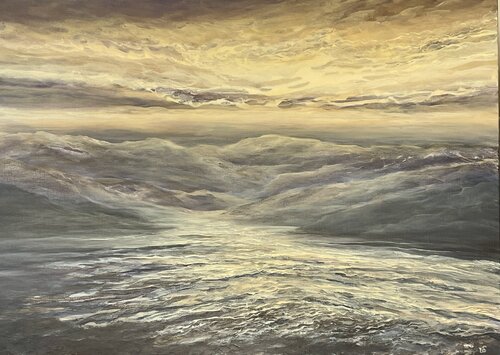 Day goes by par Ulrike Schmelter, Peinture en vente sur Singulart