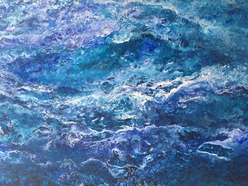 Into the Blue von Ulrike Schmelter, Malerei kaufen auf Singulart