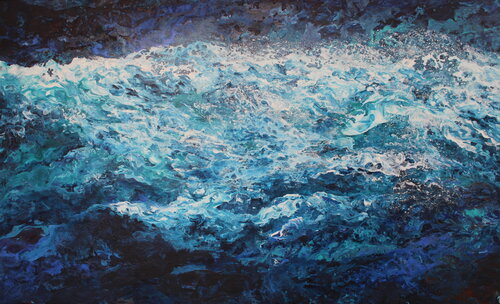 Waterscape II par Ulrike Schmelter, Peinture en vente sur Singulart