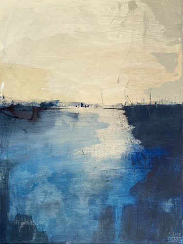Hafeneinfahrt van Anja Andreae, Schilderij te koop op Singulart