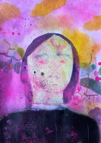 Head №2 von olesya gonserovskaya, Malerei kaufen auf Singulart