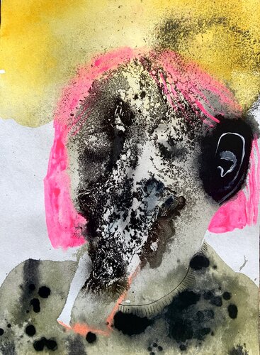 Head №3780 di olesya gonserovskaya, Pittura in vendita su Singulart