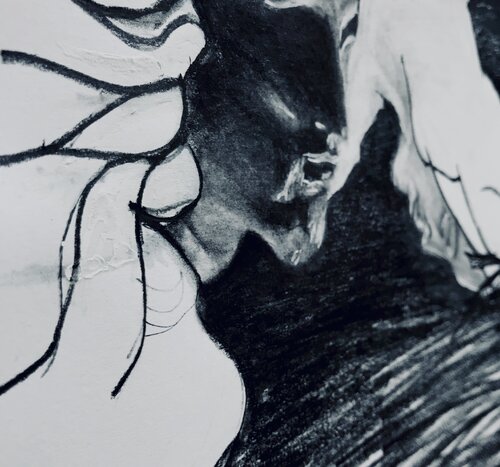 Reclaiming the Childlike Faith: Jesus by Dale Pattenden, デッサン for Sale on Singulart