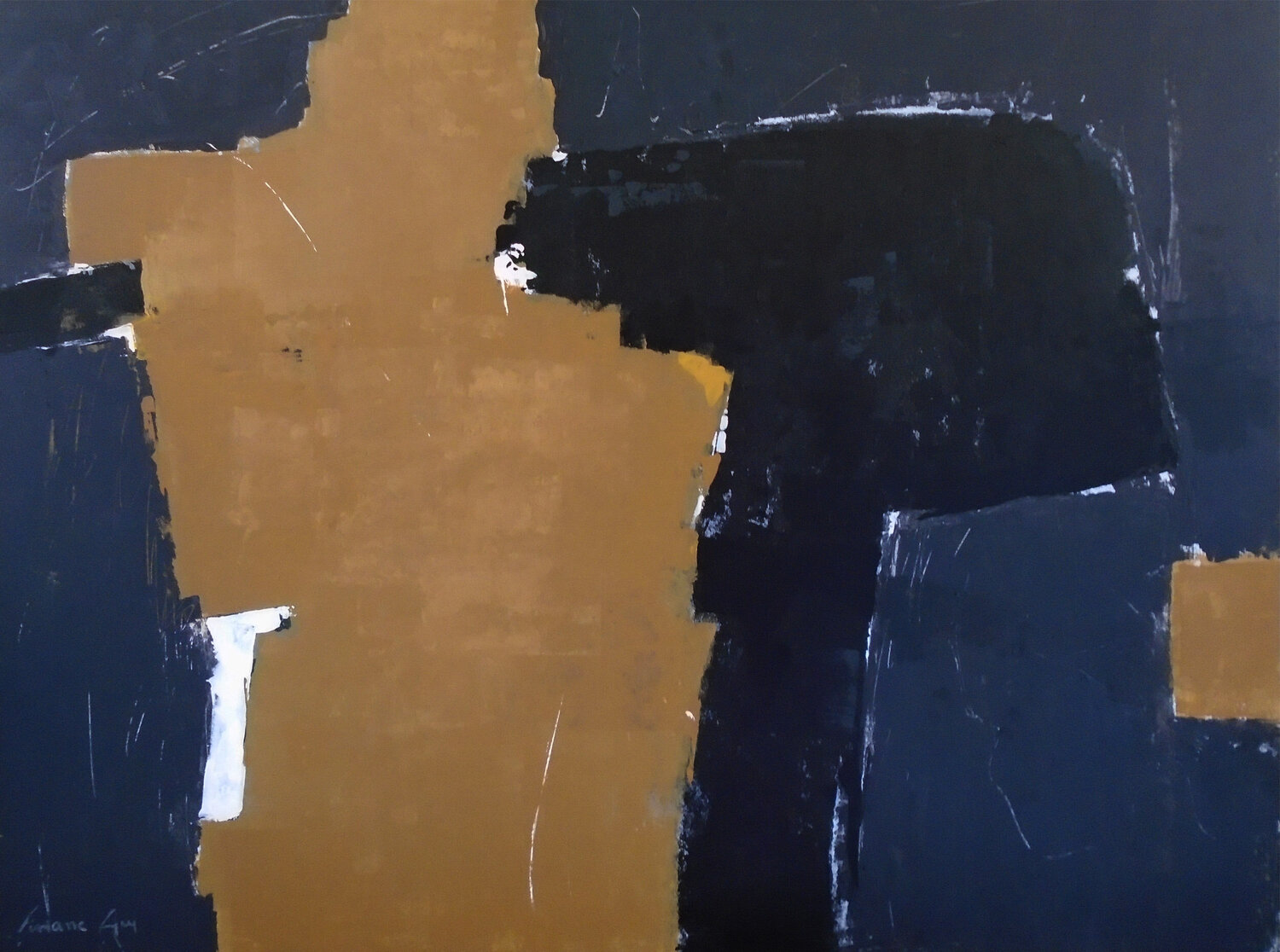 Territoire obscure viviane Guy Pintura original en venta