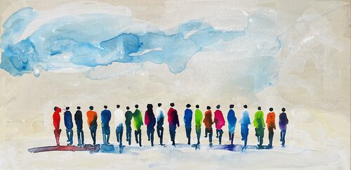 In this together von Annett Schaper, Malerei kaufen auf Singulart