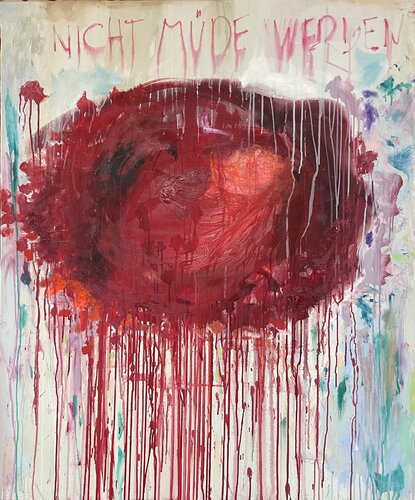 Nicht müde werden.... von Annett Schaper, Malerei kaufen auf Singulart