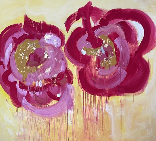 Golden Rose von Annett Schaper, Malerei kaufen auf Singulart
