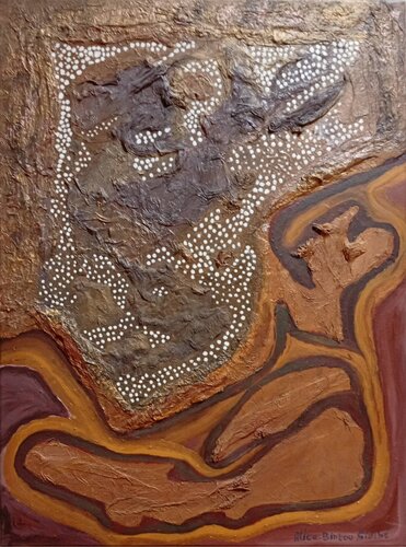 Désert by Alice Bintou El Hassane SIDIBE, Painting for Sale on Singulart