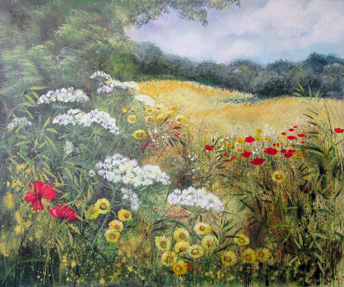 Sommerfeld di Elisabeth Jacob, Pittura in vendita su Singulart