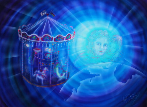 Lebenskarussell by Walter Zettl, 회화 for Sale on Singulart