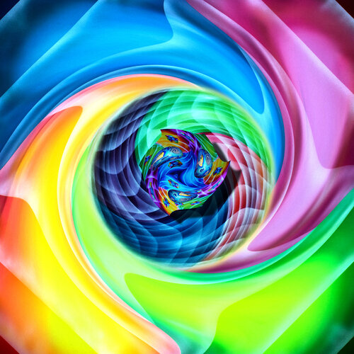 Würfelspiel - Alles dreht sich di Walter Zettl, Pittura in vendita su Singulart