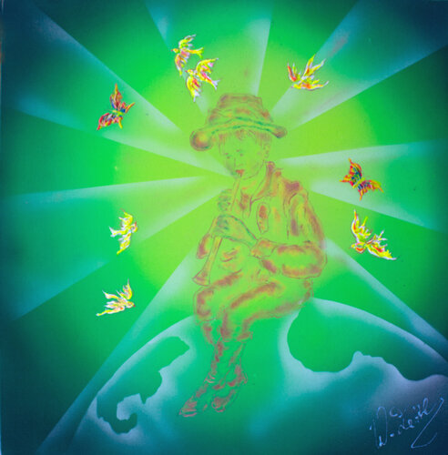 Musikant 4 di Walter Zettl, Pittura in vendita su Singulart