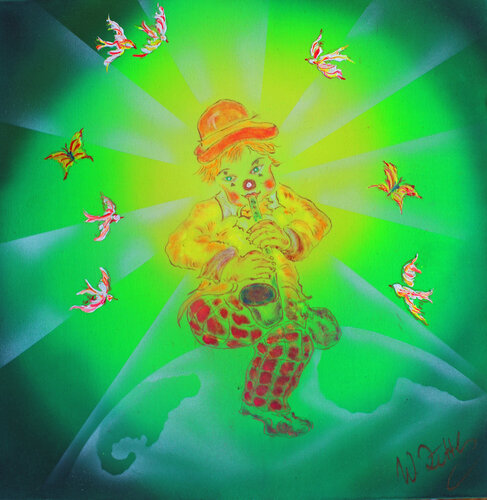 Musikant 6 von Walter Zettl, Malerei kaufen auf Singulart