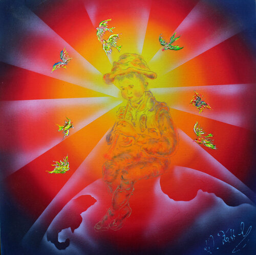 Musikant 7 de Walter Zettl, Pintura a la venta en Singulart