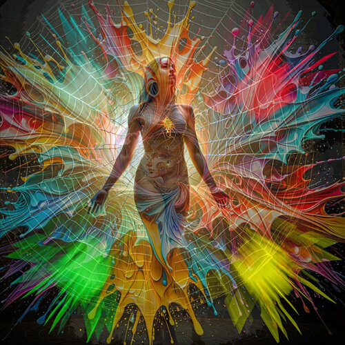 Abstrakt in Perfection - Gefangen by Walter Zettl, Digital for Sale on Singulart