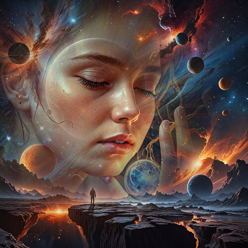 Quelle der Inspiration - Universum by Walter Zettl, Digital for Sale on Singulart