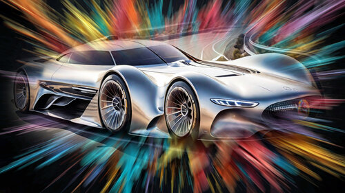 Sportwagen der Zukunft 3 von Walter Zettl, Digital kaufen auf Singulart