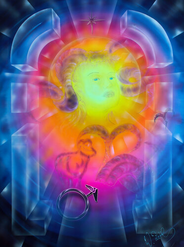 Zodiac sign Aries di Walter Zettl, Digitale in vendita su Singulart