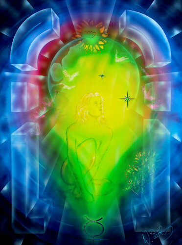 Sternzeichen - Jungfrau by Walter Zettl, Digital for Sale on Singulart