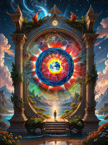 Tor zu einer neuen Welt van Walter Zettl, Digitaal te koop op Singulart