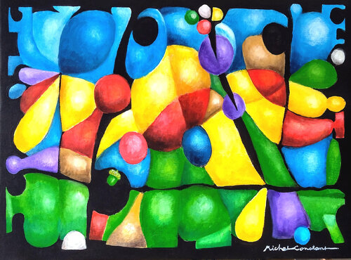 AA324 dit au gland van Michel Constant, Schilderij te koop op Singulart