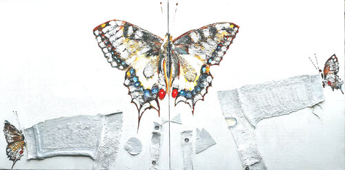 Papillon Psyché et Eros by Michel Constant, 회화 for Sale on Singulart