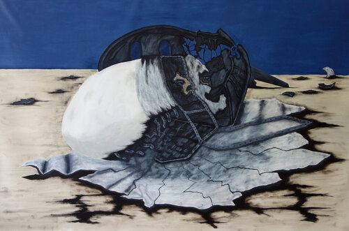 A romantic trap van Grégoire Faupin, Schilderij te koop op Singulart