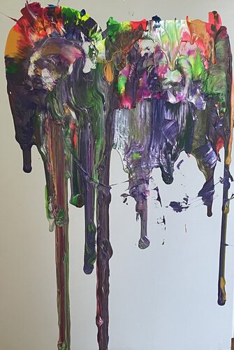 Purple Waters de Ronnie Stelling, Pintura a la venta en Singulart